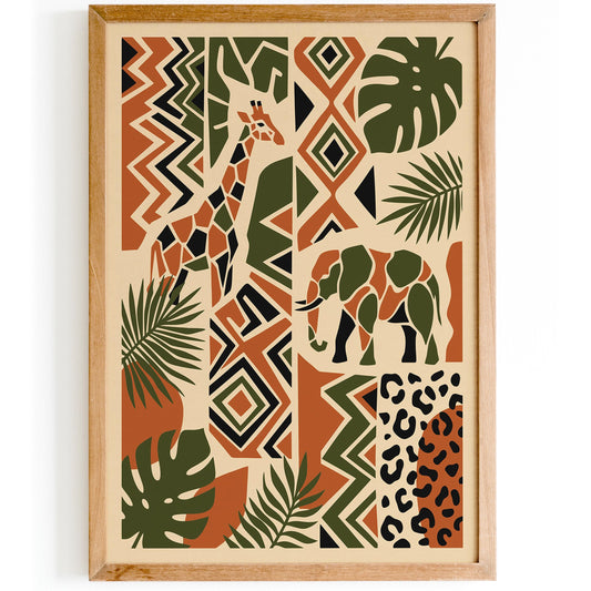 Bohemian Safari Nature Poster