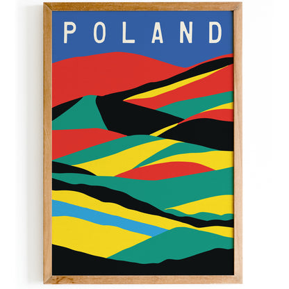 Poland - Minimal Landscape Poster