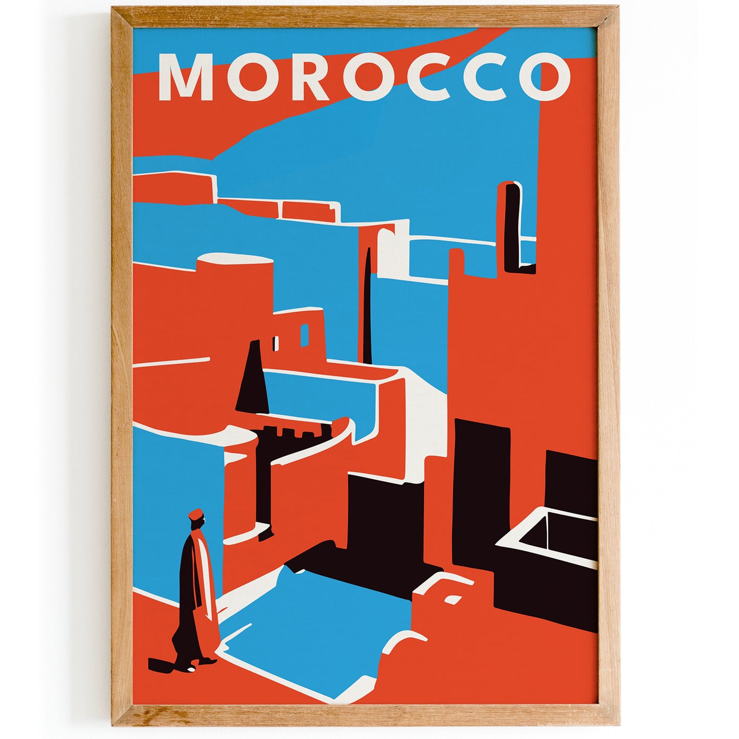 Morocco Minimal Travel Poster