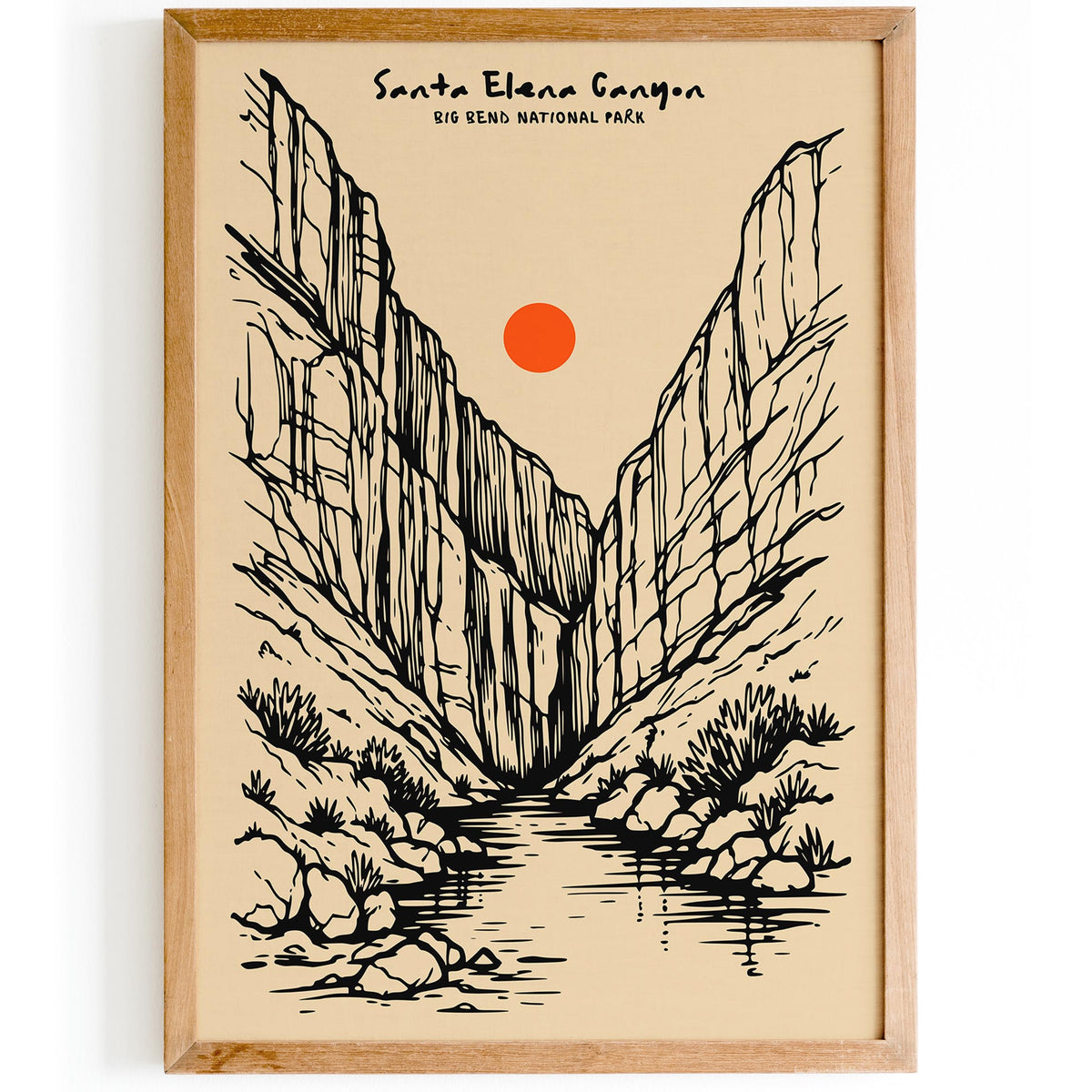 Santa Elena Canyon Big Bend Poster