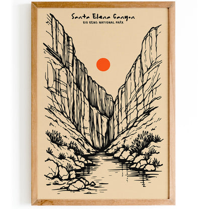 Santa Elena Canyon Big Bend Poster