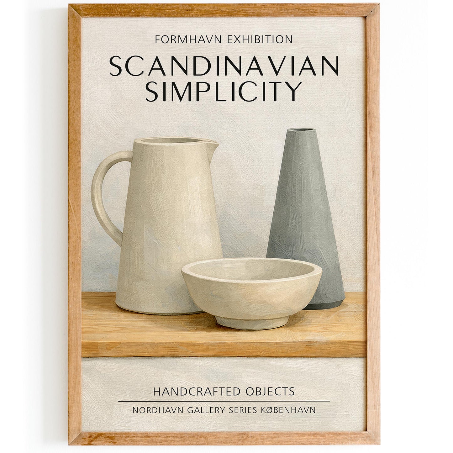 Scandinavian Simplicity Exhibition Poster