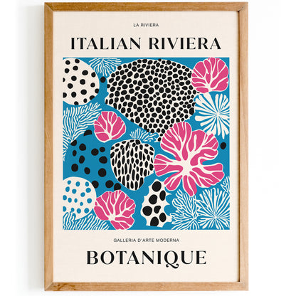 Italian Riviera Ocean Botanique Poster