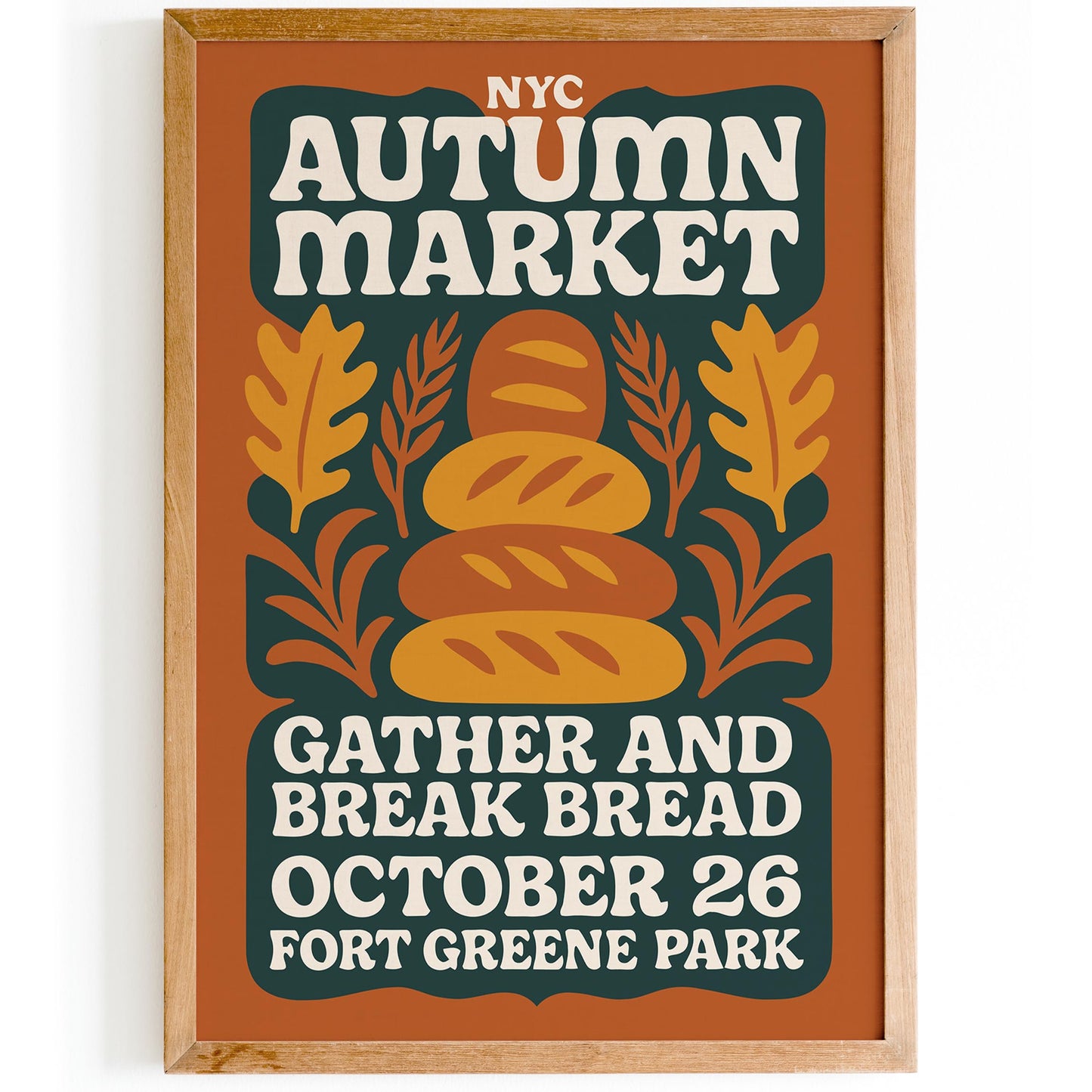 NYC Autumn Market Poster