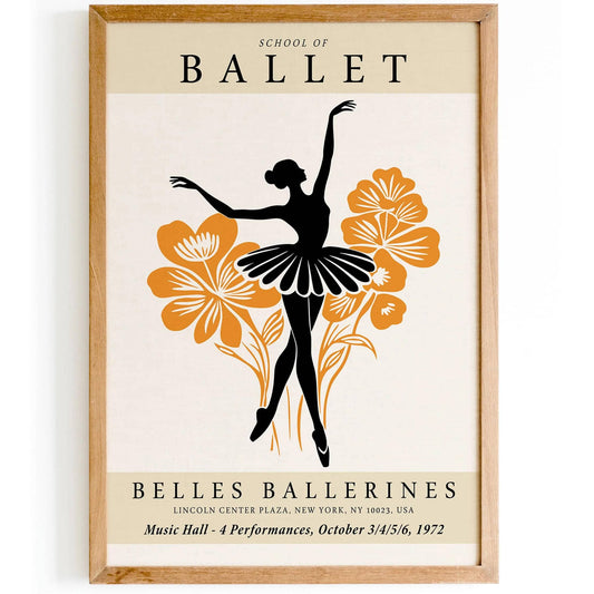 School of Ballet NYC Dance Poster