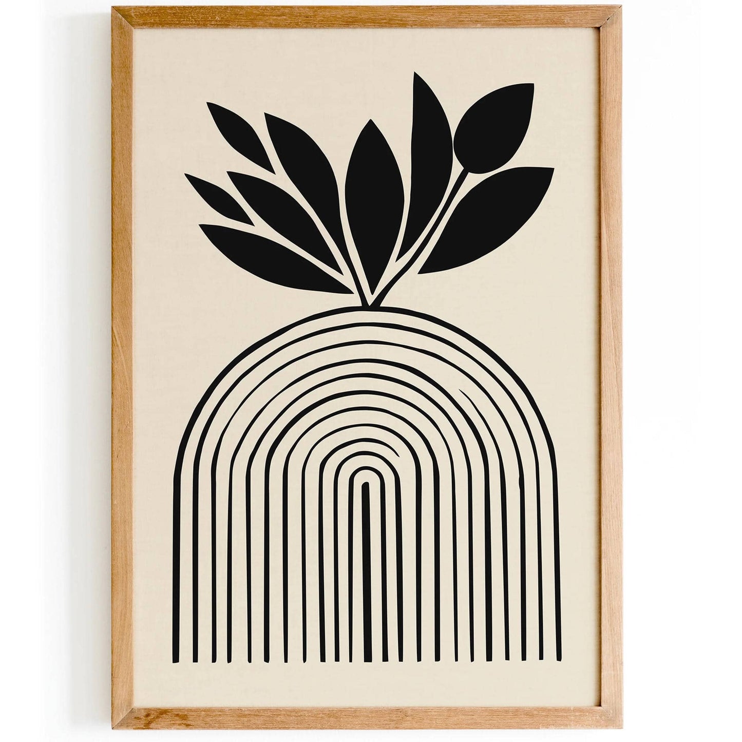 Modern Black Arches Art Print