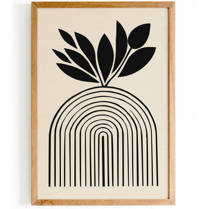 Modern Black Arches Art Print