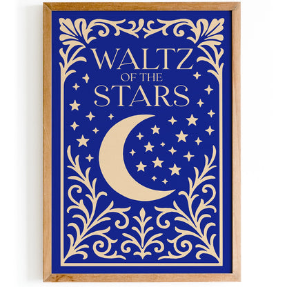 Waltz of the Stars Poster - Blue Moon Art Print