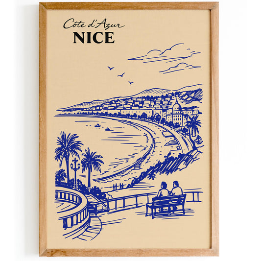Côte d’Azur Nice Poster
