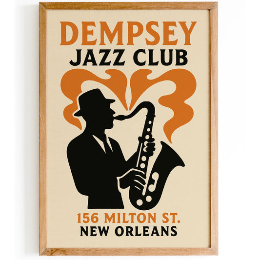 New Orleans Jazz Poster - Vintage Music Wall Art