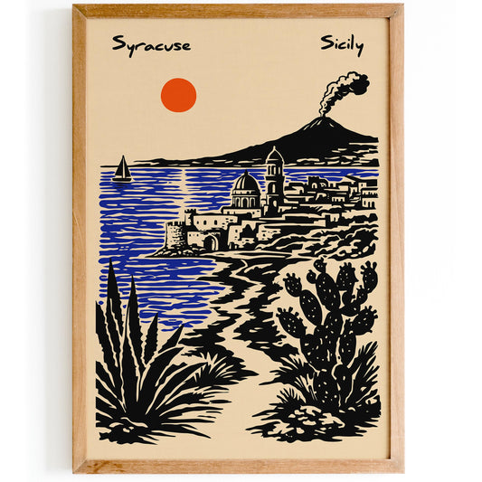 Syracuse Sicily Travel Poster 2026