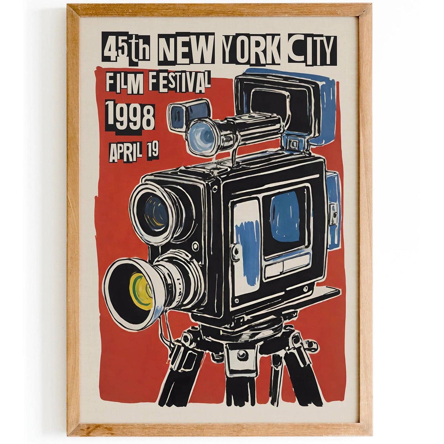 1998 NYC Film Festival Vintage Poster