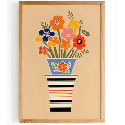 MCM Moody Floral Bouquet Art Print