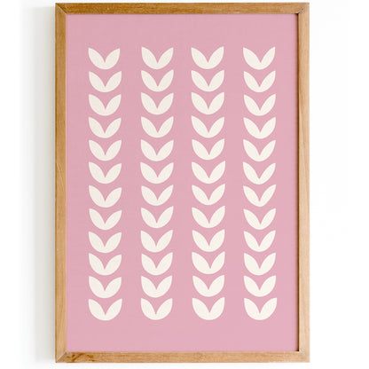 Pink Modern Minimalist Art Print