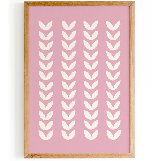 Pink Modern Minimalist Art Print