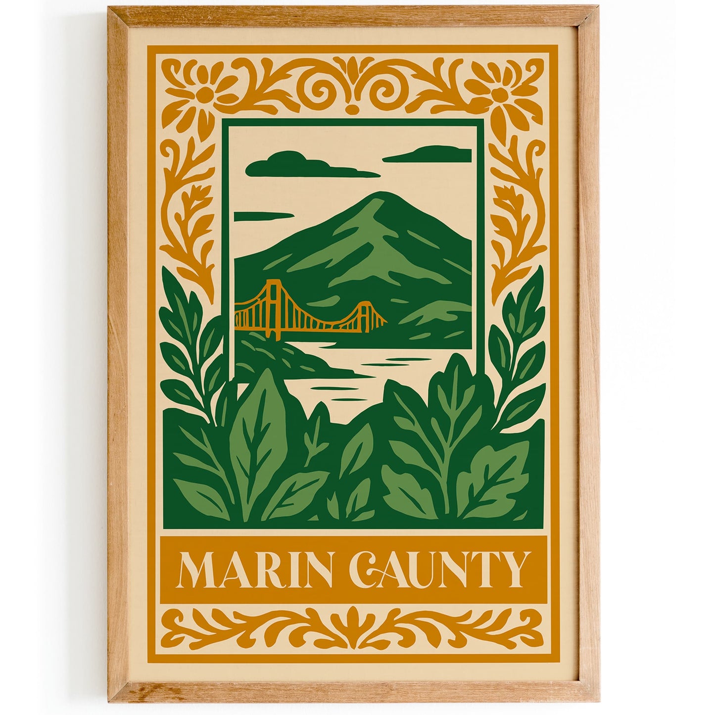Marin Caunty Landscape Poster 2025
