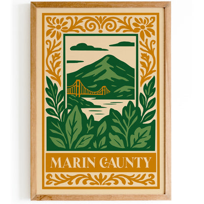 Marin Caunty Landscape Poster 2025