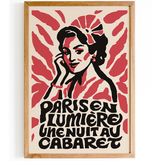 Paris Lumiere Cabaret Poster