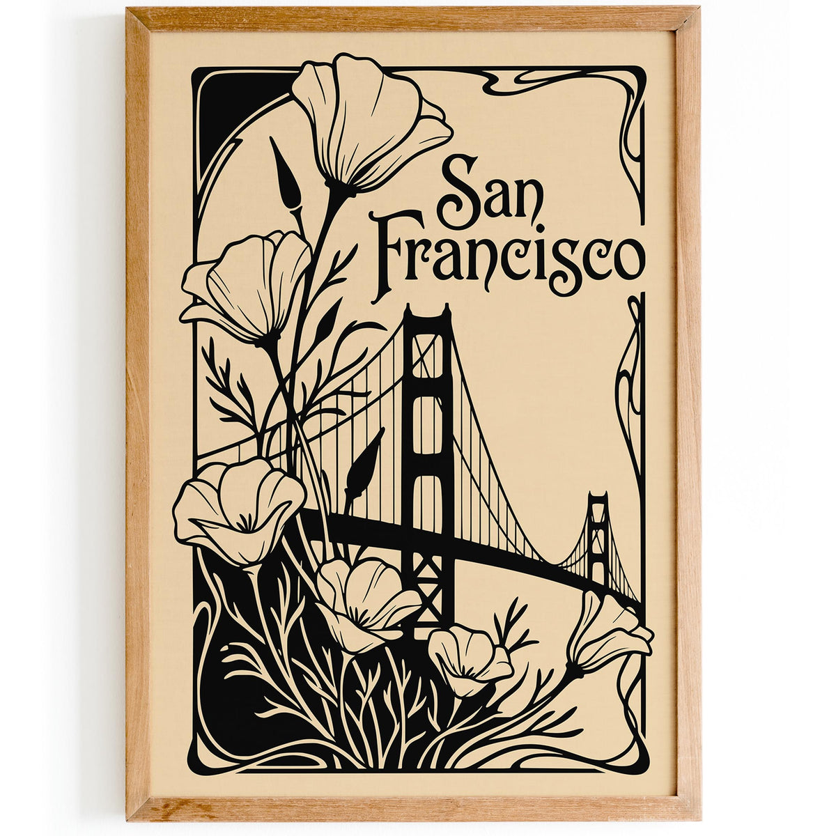 Art Nouveau San Francisco Poster