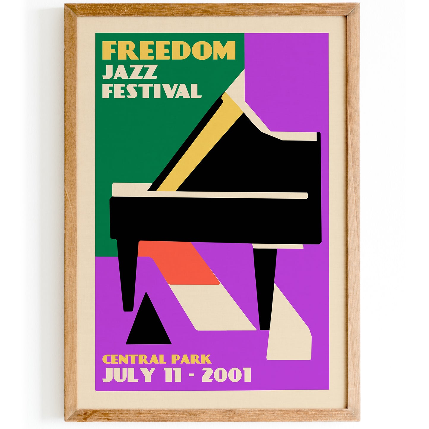 2001 Freedom Jazz Festival Retro Poster