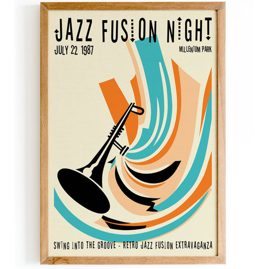 1987 Jazz Fusion Night Poster