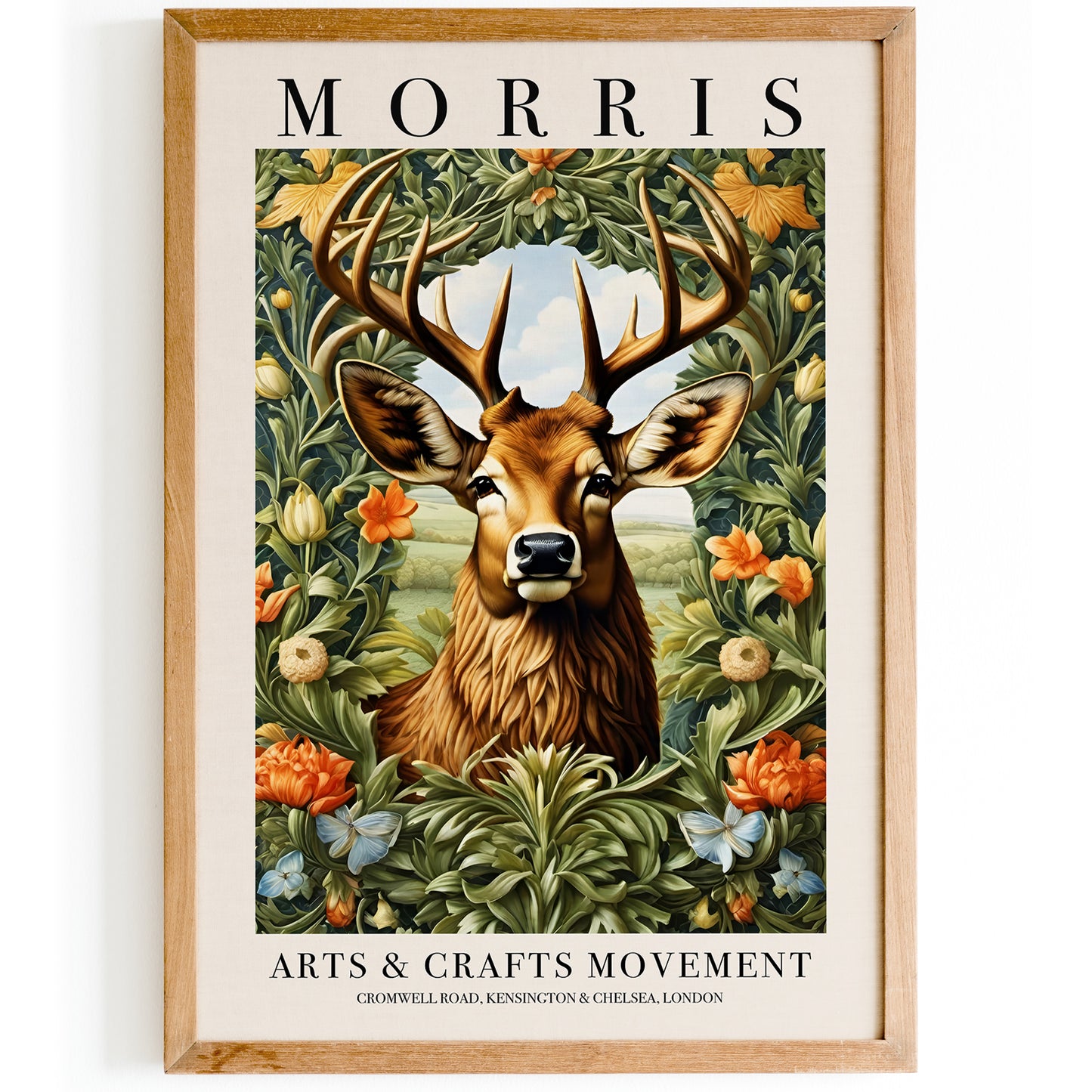 William Morris Wildlife Deer Poster