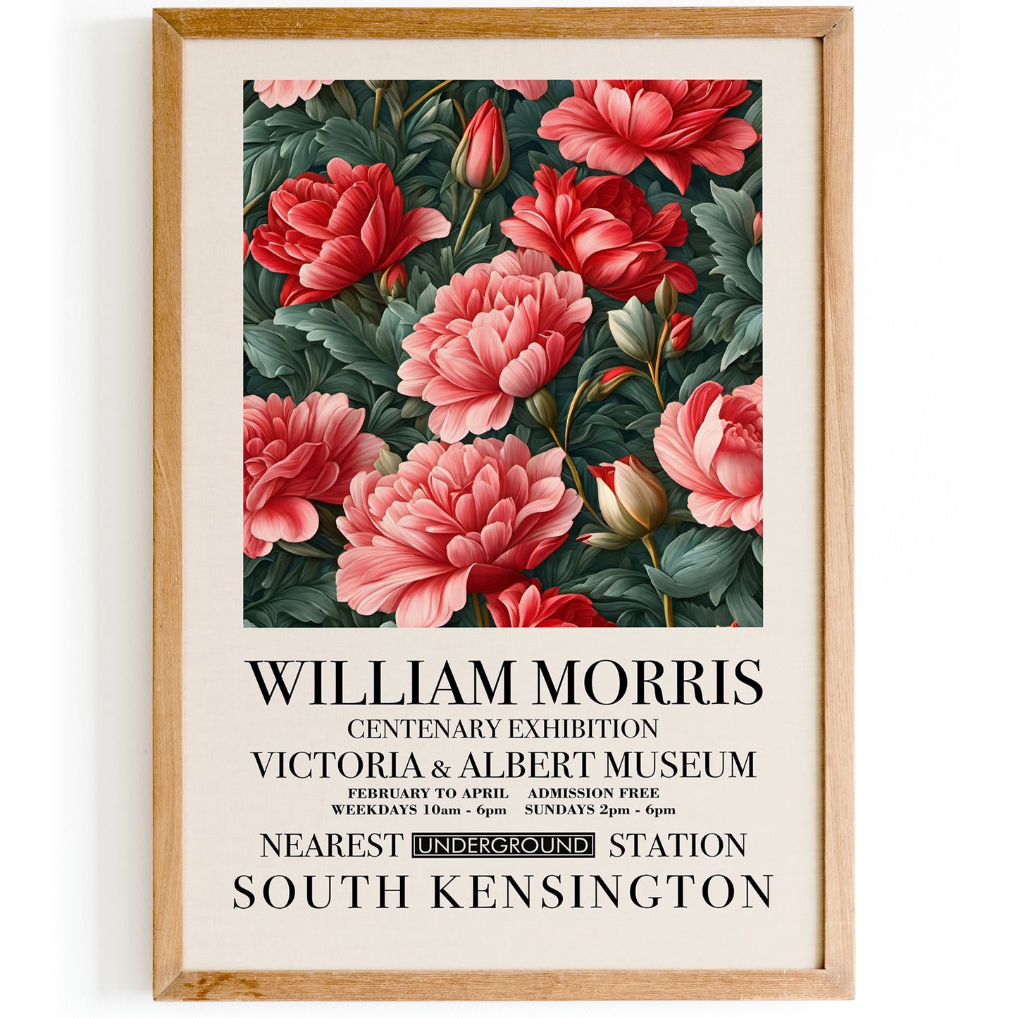 Vintage Floral William Morris Poster