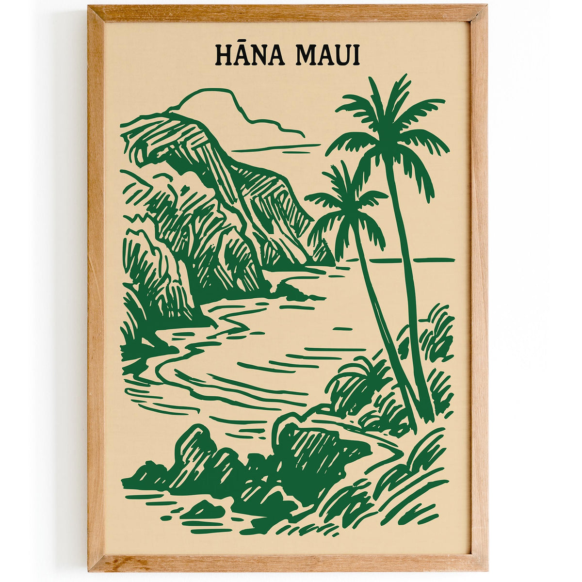 Hana Maui Hawaii Travel Poster