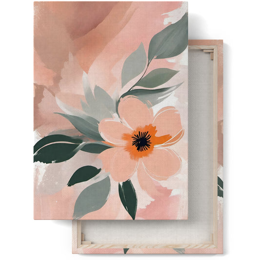 Pastel Harmony: Floral Canvas Print