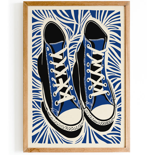 All-Star High-top Sneakers Art Print