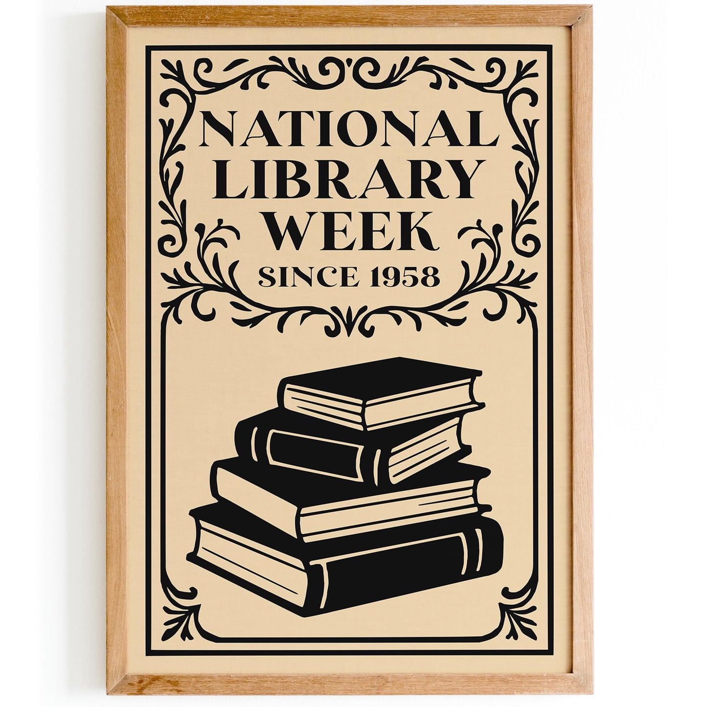 National Library Week Vintage Poster