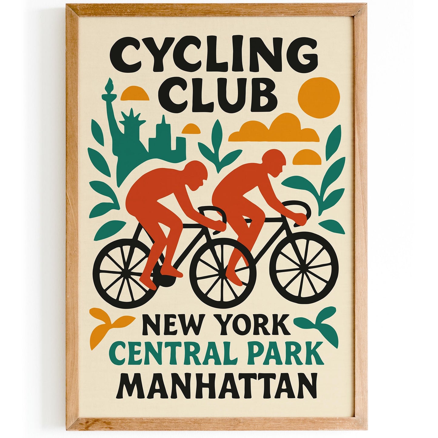 Central Park Cycling Club Print