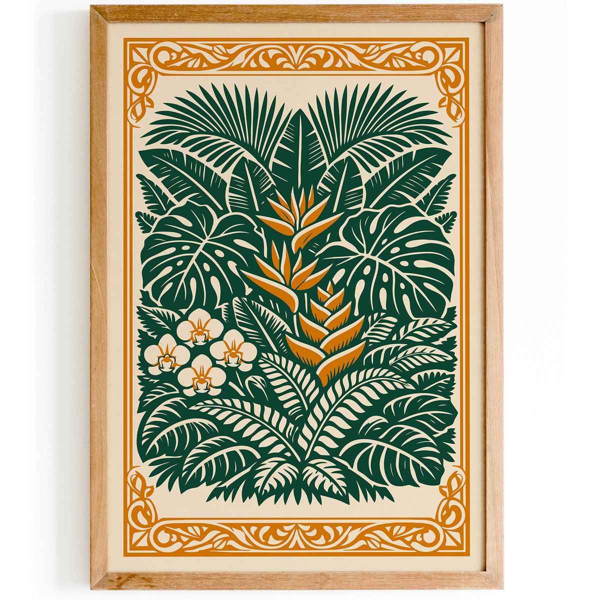 Tropical Botanical Nature Art Poster