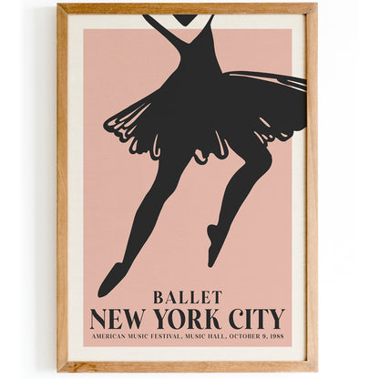 Ballet Retro Poster