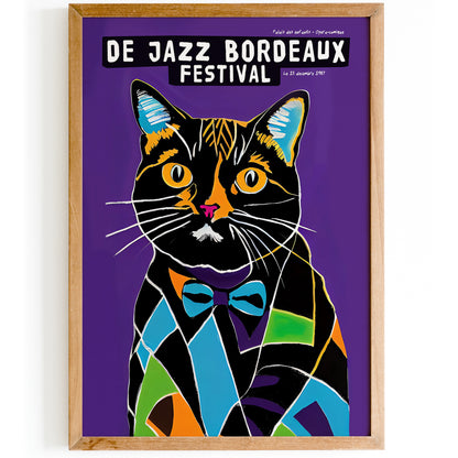 1987 De Jazz Bordeaux French Festival Poster