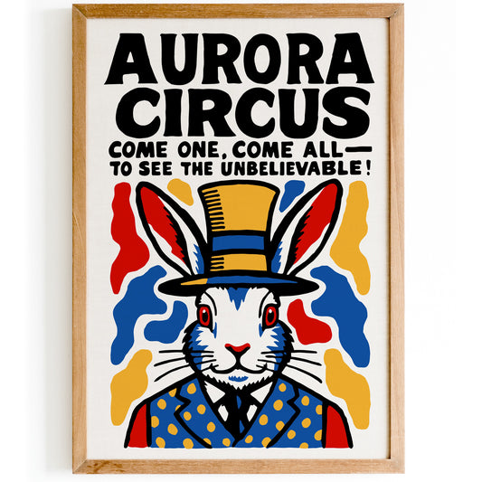 Aurora Circus Vintage Poster