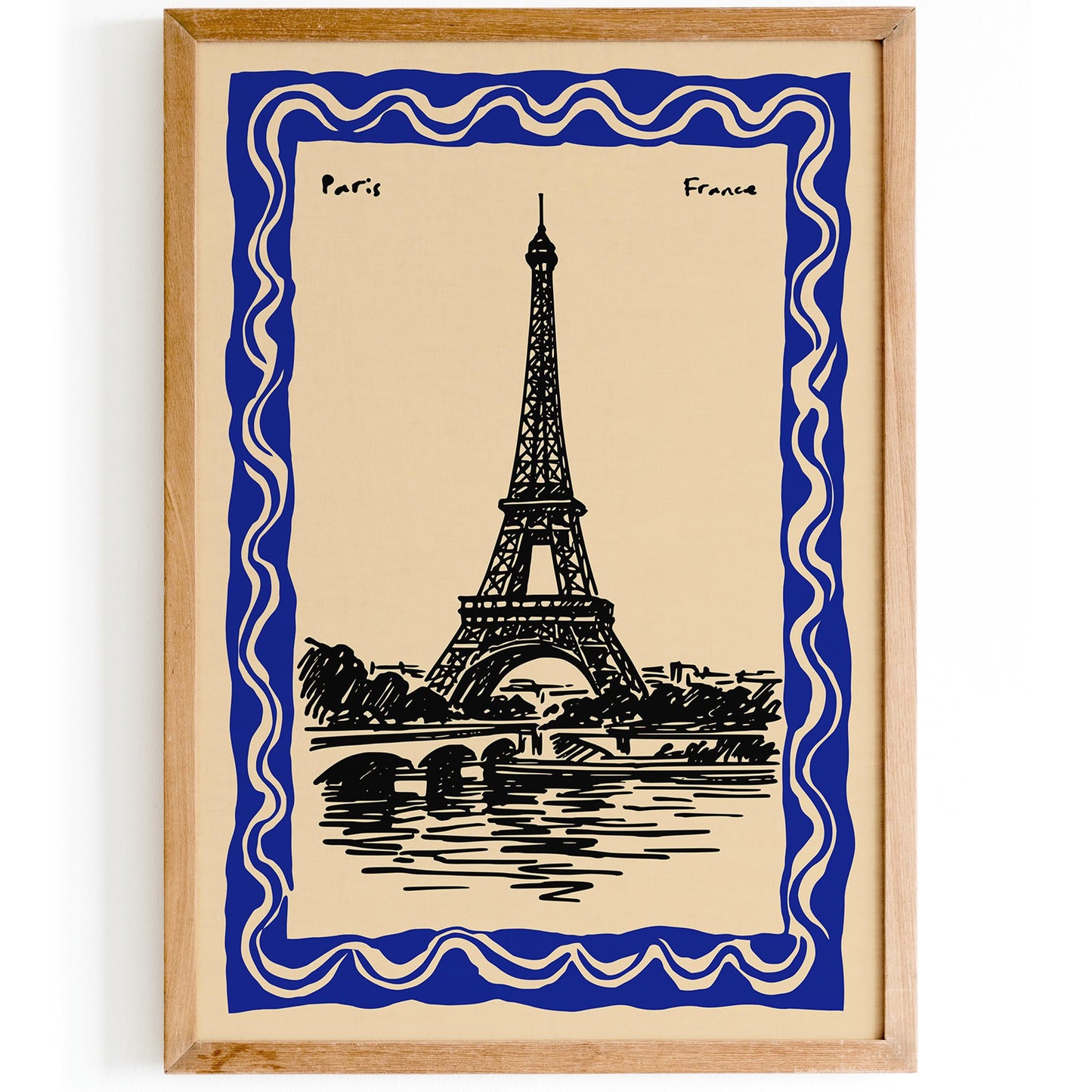 Paris France Poster - Eiffel Tower Wall Art 2026