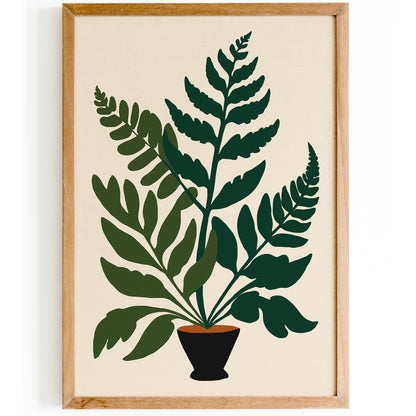 House Plant Fern Art Print