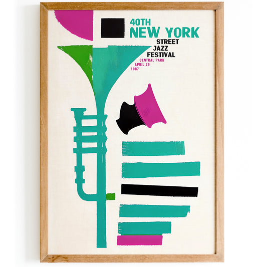 New York Street Jazz Festival Poster