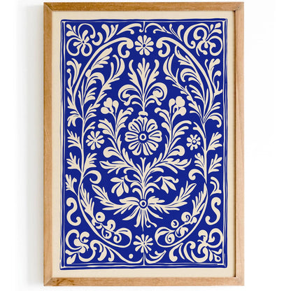 Ethno Floral Carpet Art Print