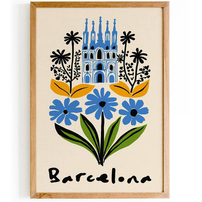 Barcelona Travel Poster - HypeSheriff
