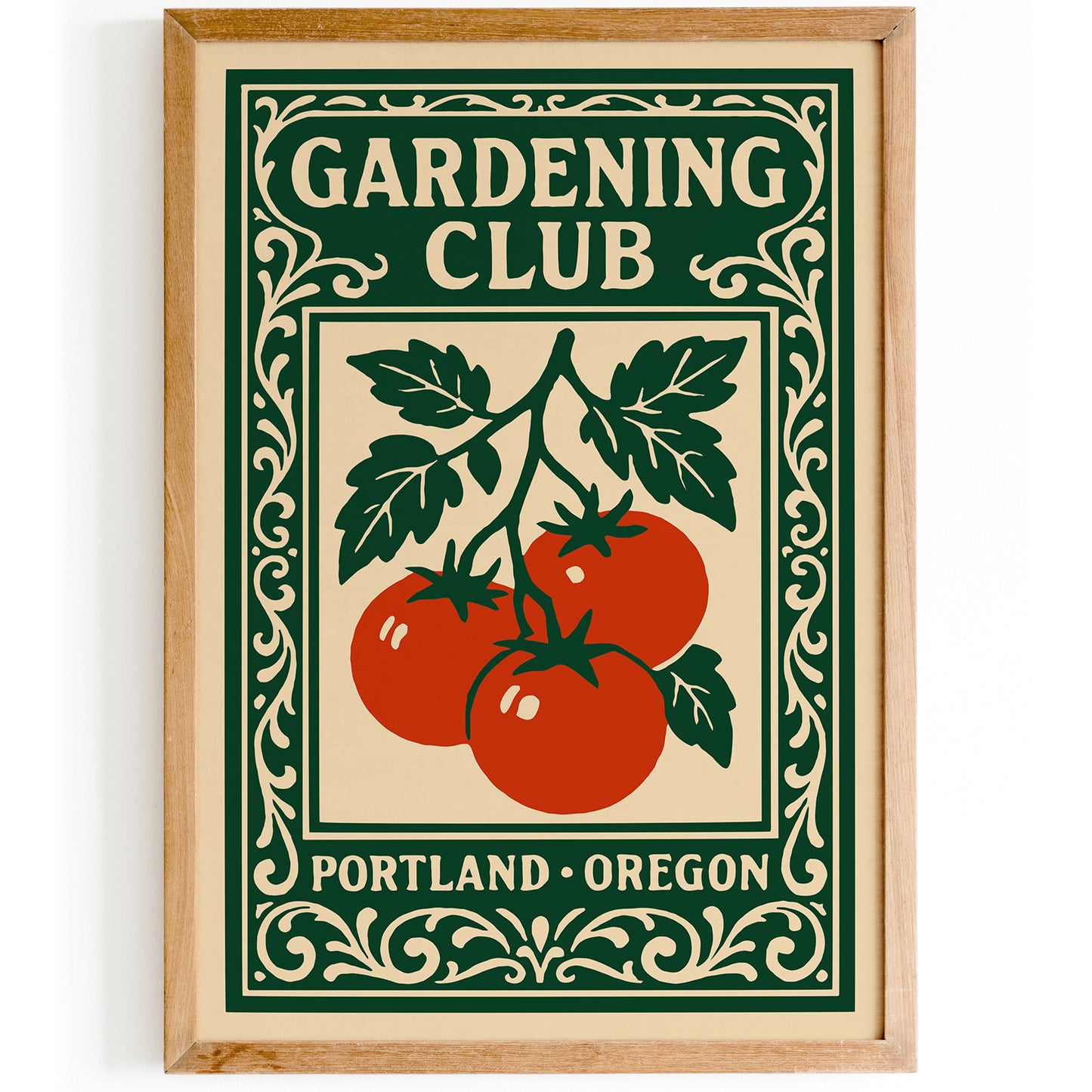 Gardening Club Portland Oregon Poster