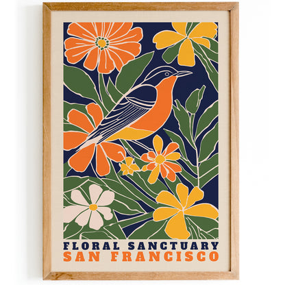 Floral Sanctuary San Francisco Poster