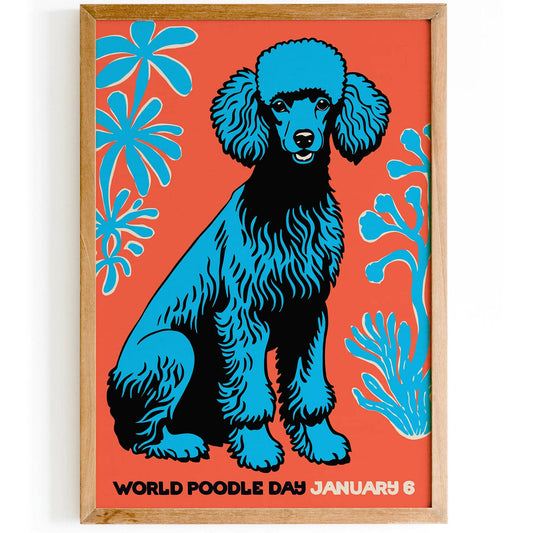 World Poodle Day Dog Art Print