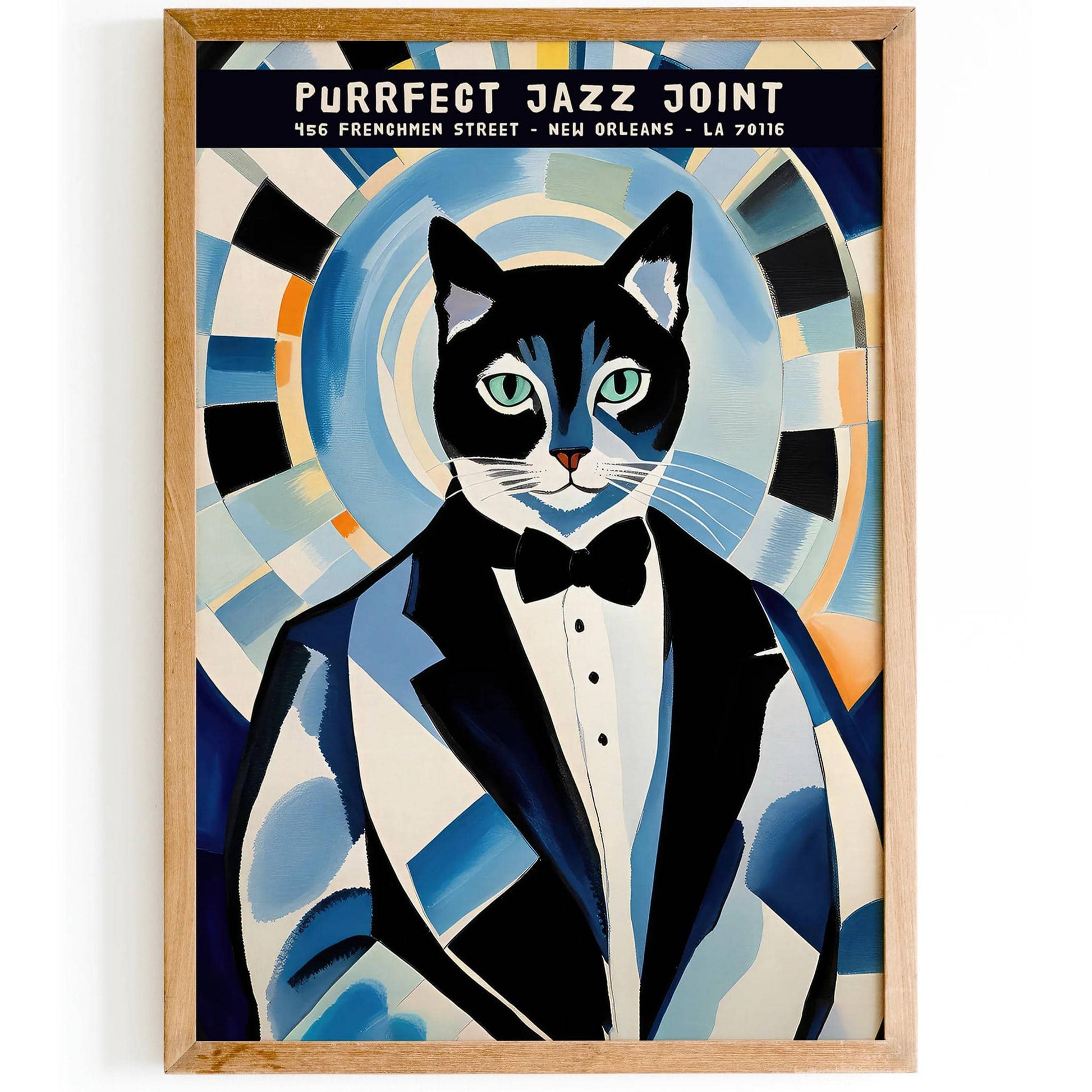 Purrfect Jazz Joint - New Orleans Music Club Poster - HypeSheriff