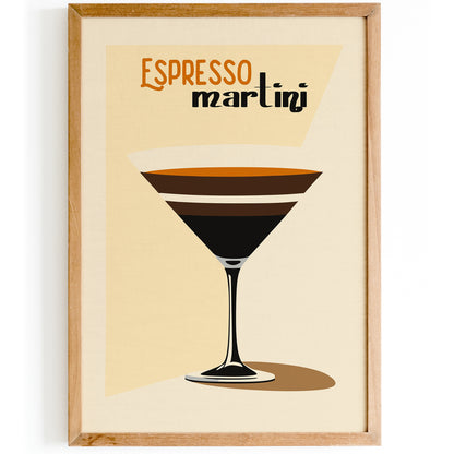 Espresso Martini Vintage Poster