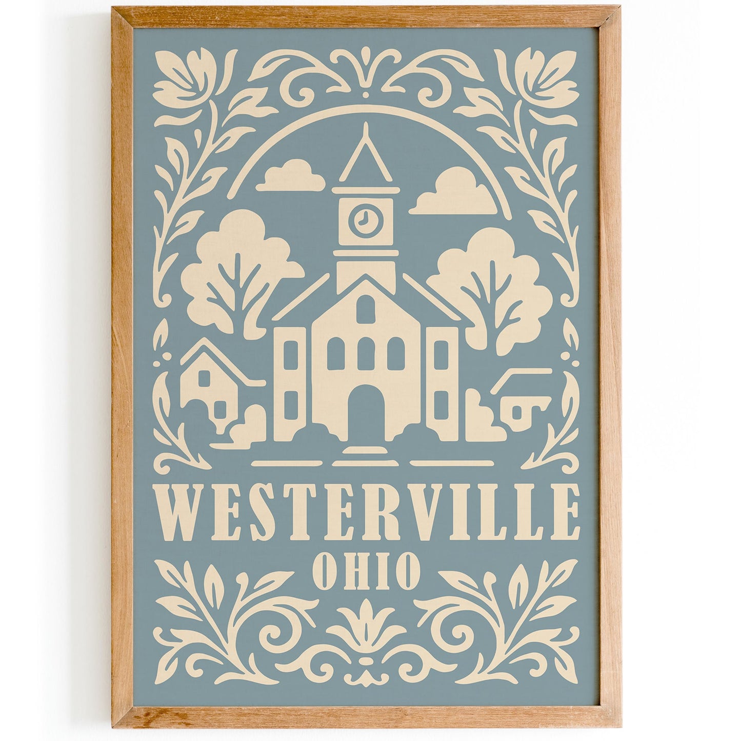 Westerville Ohio Travel Poster