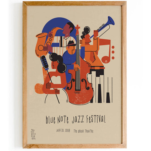 BLUE NOTE JAZZ FESTIVAL POSTER 36x48 - HypeSheriff