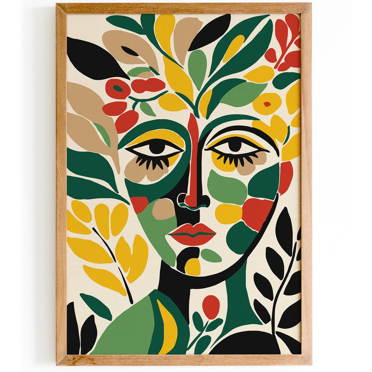 Eclectic Nature Woman Portrait Poster