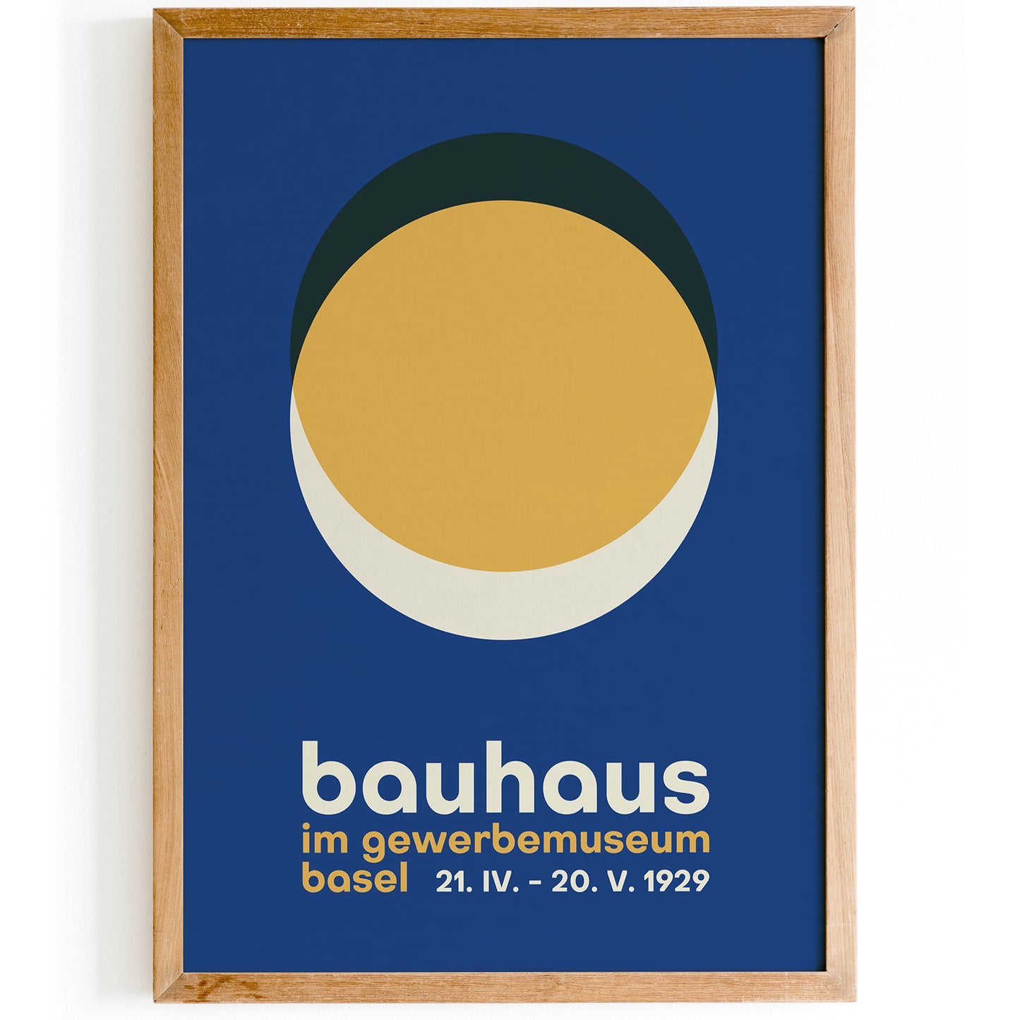 Bauhaus Sun Blue Poster